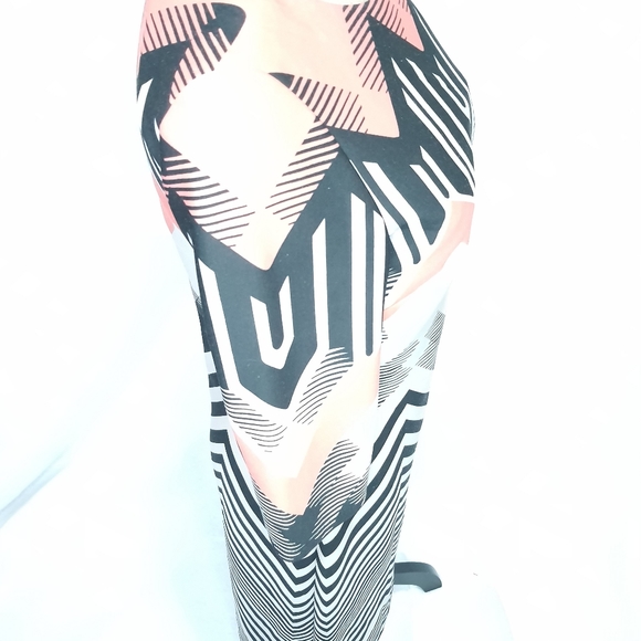 R&M Richards Long Patterned Dress 6 Small - Picture 4 of 6